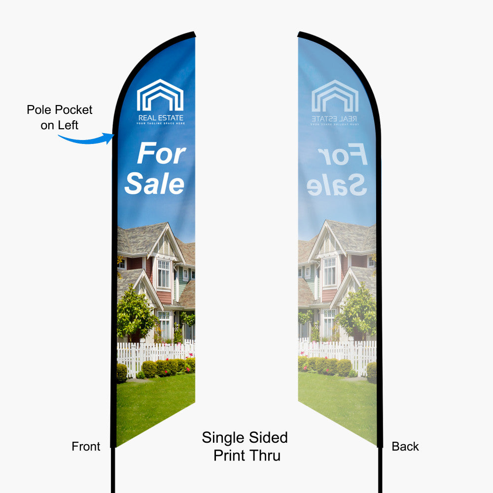 Single-sided print-through — vivid front, soft mirror on the back