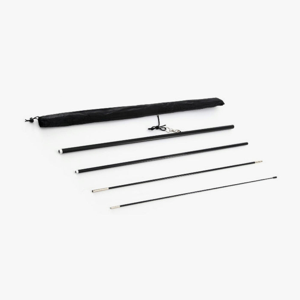 Tool-free aluminum + graphite pole set, included