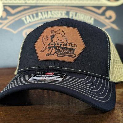Custom patch hat on black