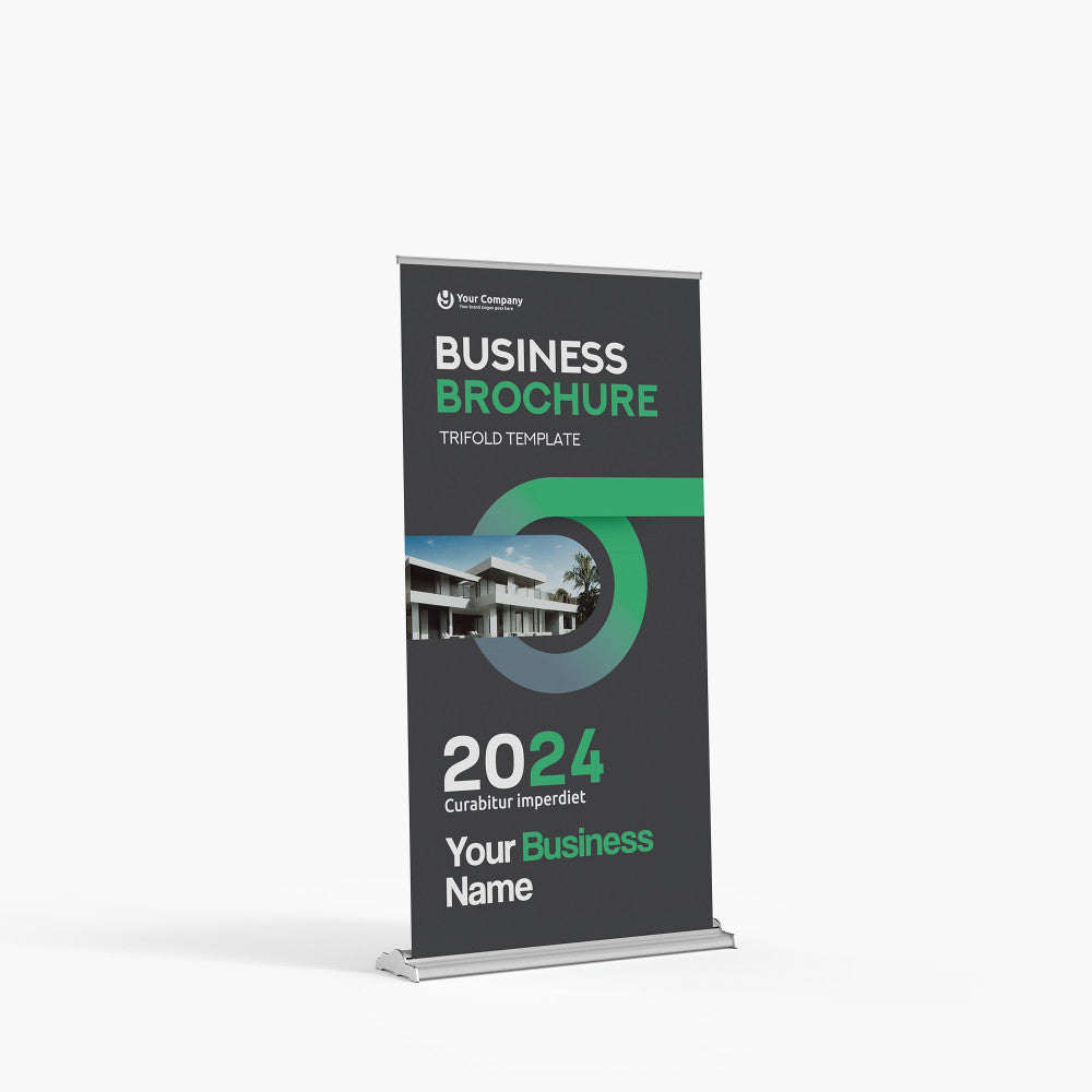 SD Premium retractable banner stand — heavy-duty wide base