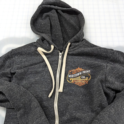 Zip hoodie with left-chest logo