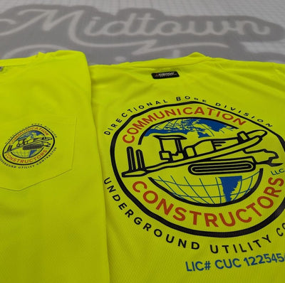 Communication Constructors safety tee