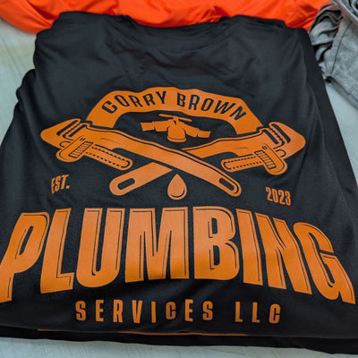 Corry Brown Plumbing tees