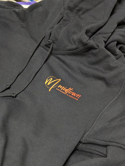 Charcoal hoodie with embroidered logo