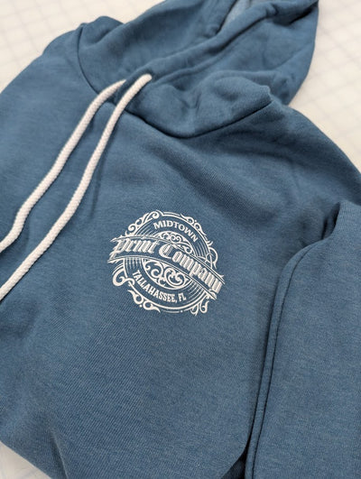 Heather blue hoodie